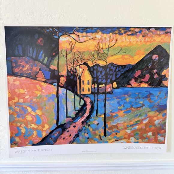 Other - Wassily Kandinsky Winterlandschaft I Winter Landscape 1909 34.5x27” Print Poster